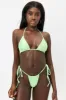 Tia String Satin Bikini Bottom - Honeydew sold by Frankie's Bikinis