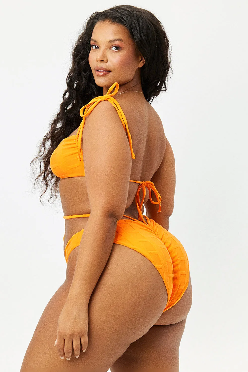 Foxy String Terry Bikini Top - Checkmate sold by Frankie's Bikinis product image thumbnail 3