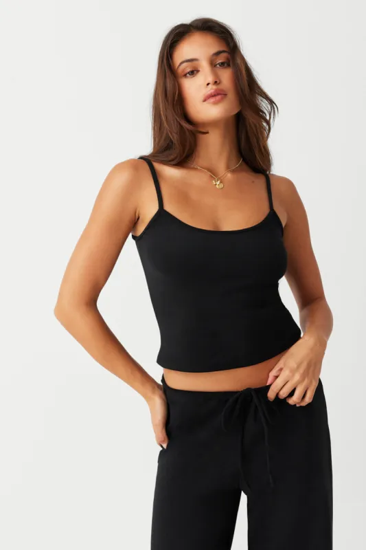 Butterfly Terry Tank - Black sold by Frankie's Bikinis