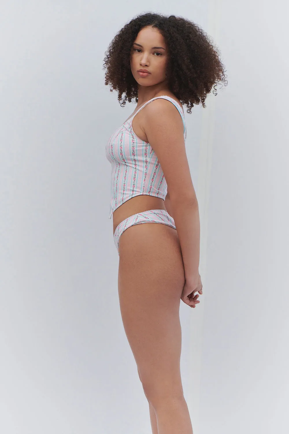 Victoria Floral Crop Top - French Holiday sold by Frankie's Bikinis product image thumbnail 5