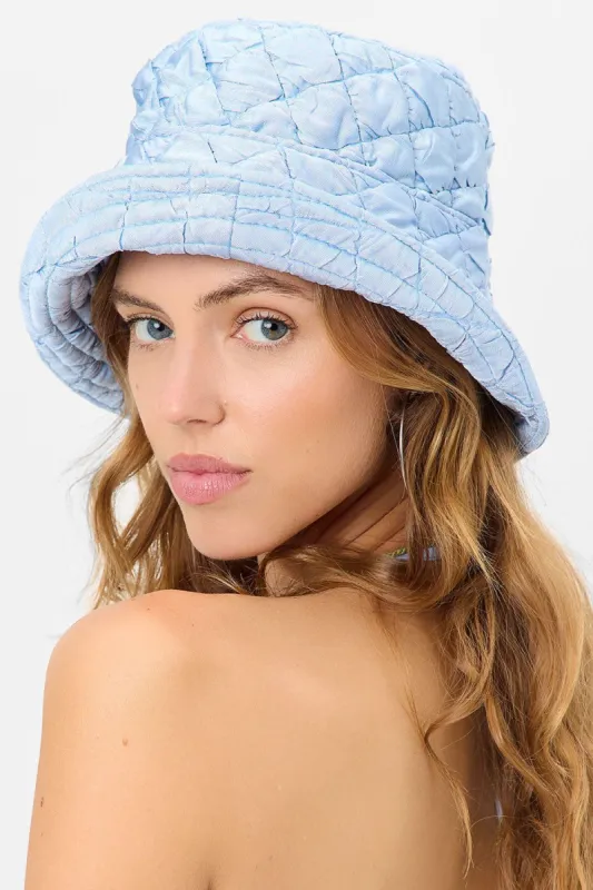 Jax Quilted Bucket Hat - Baby Blue sold by Frankie's Bikinis