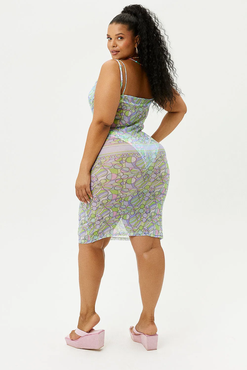 Dixie Mesh Dress - Vortex sold by Frankie's Bikinis product image thumbnail 3
