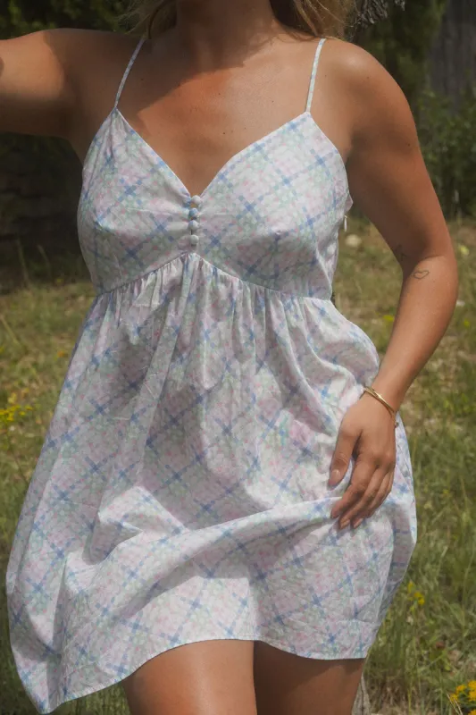 x DJERF AVENUE Airy Poplin Mini Dress - Cottage Meadow sold by Frankie's Bikinis