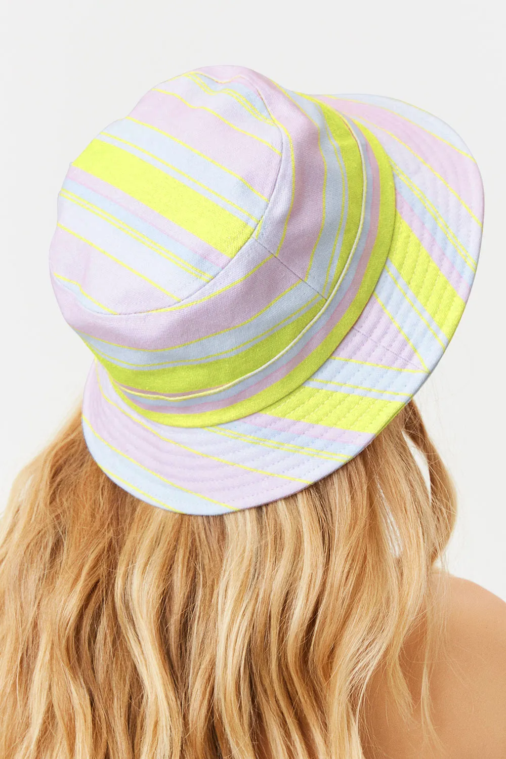 Jax Striped Bucket Hat - Summer Stripe sold by Frankie's Bikinis product image thumbnail 2