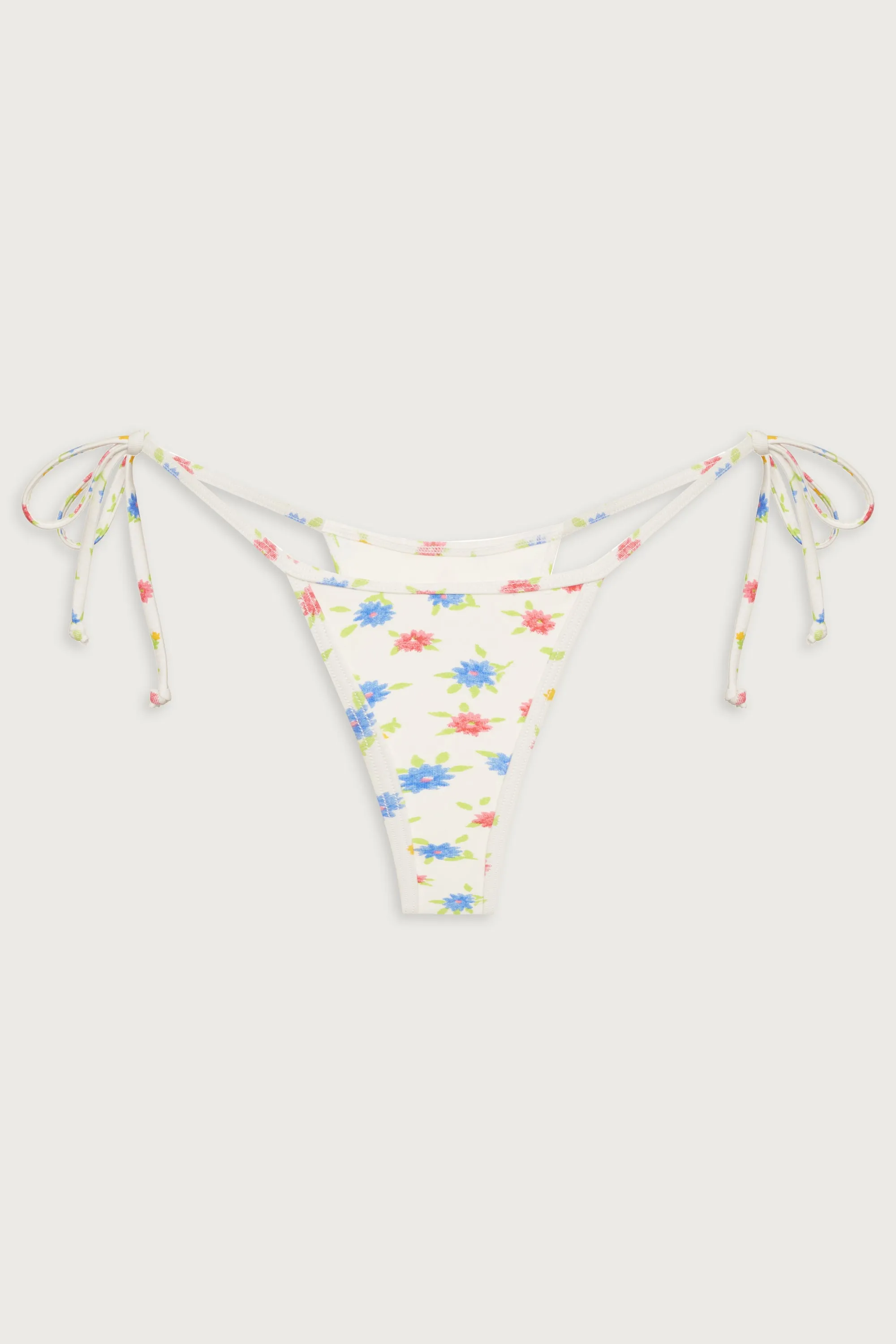Hazel Floral Skimpy Bikini Bottom - Water Blossom sold by Frankie's Bikinis product image thumbnail 2