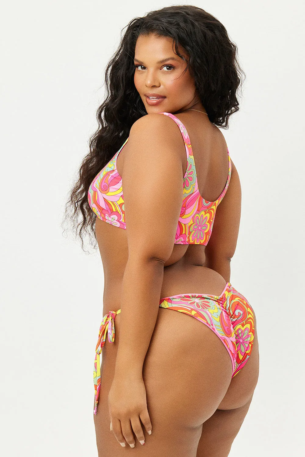 Duke High Cut Bikini Bottom - Far Out sold by Frankie's Bikinis product image thumbnail 2