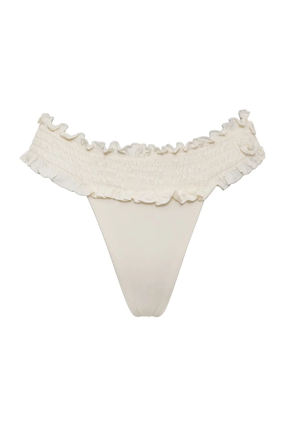 Sofia Ruffle Thong Bikini Bottom - Sunrose sold by Frankie's Bikinis product image thumbnail 5