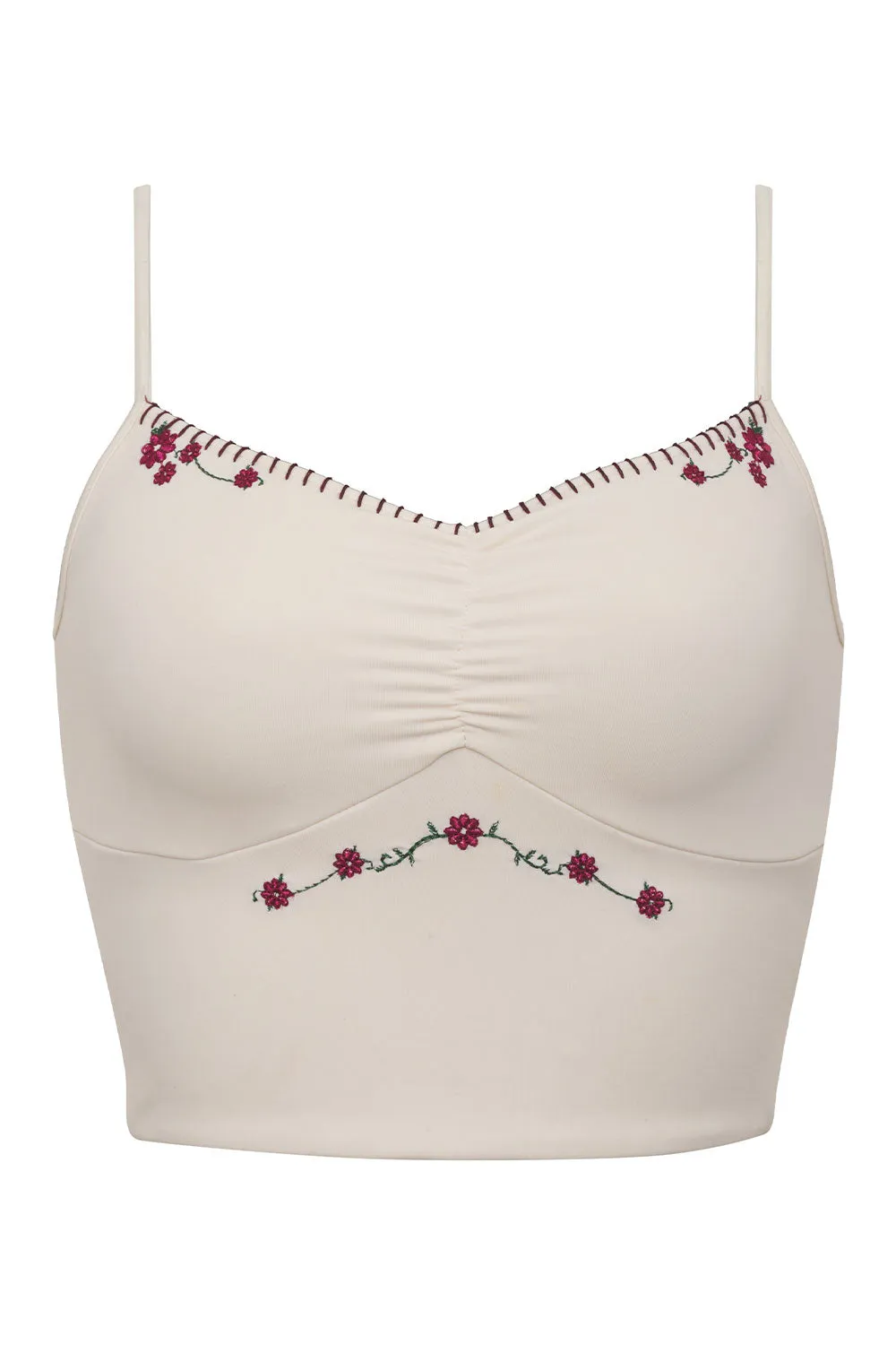 Jasmine Embroidered Tankini Bikini Top - Sea Fairy sold by Frankie's Bikinis product image thumbnail 5