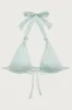 Kealy Shine Halter Bikini Top - Pistachio sold by Frankie's Bikinis