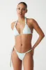 Kealy Shine Halter Bikini Top - Pistachio sold by Frankie's Bikinis
