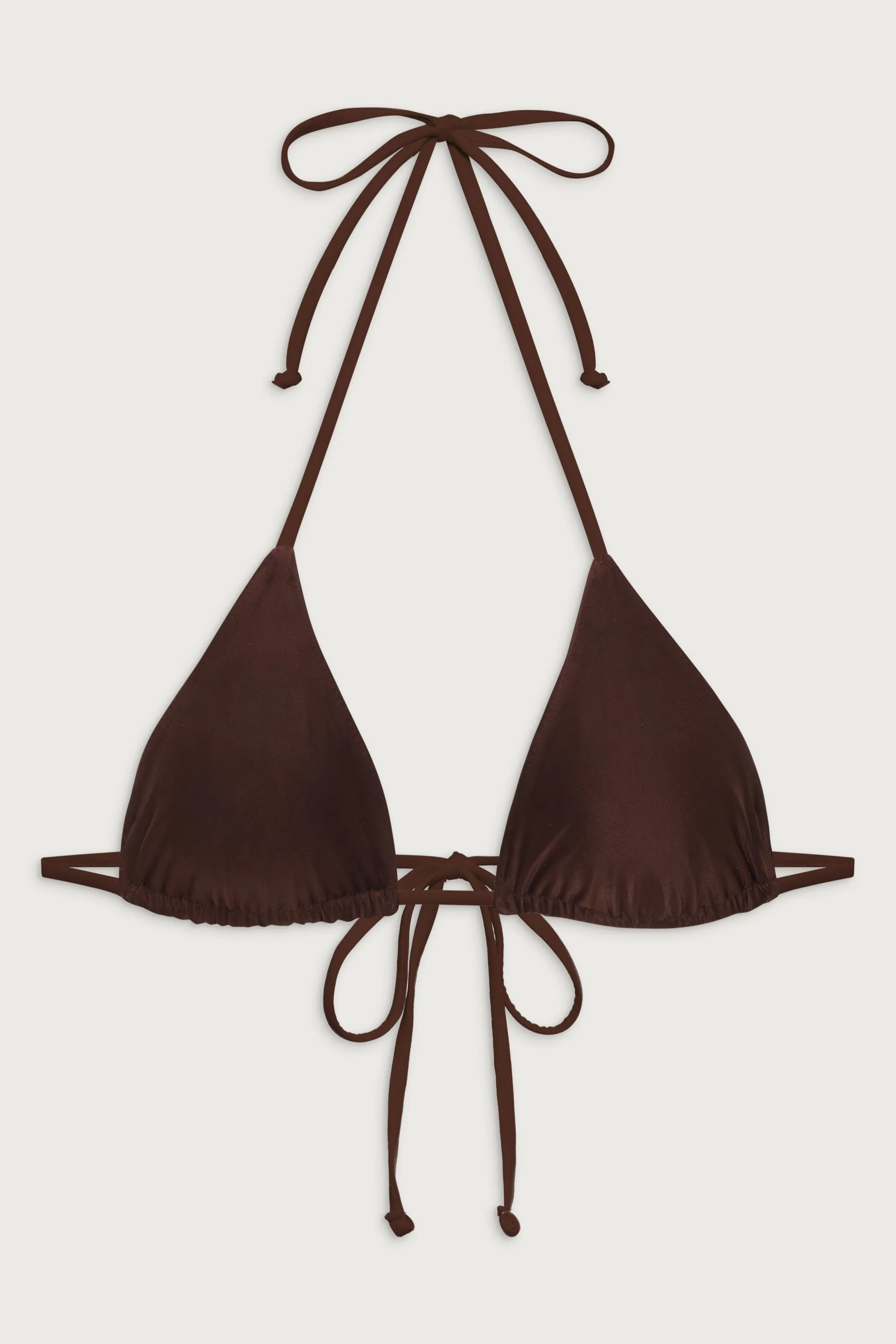 Nick Triangle Halter Bikini Top - Cinnamon sold by Frankie's Bikinis product image thumbnail 2