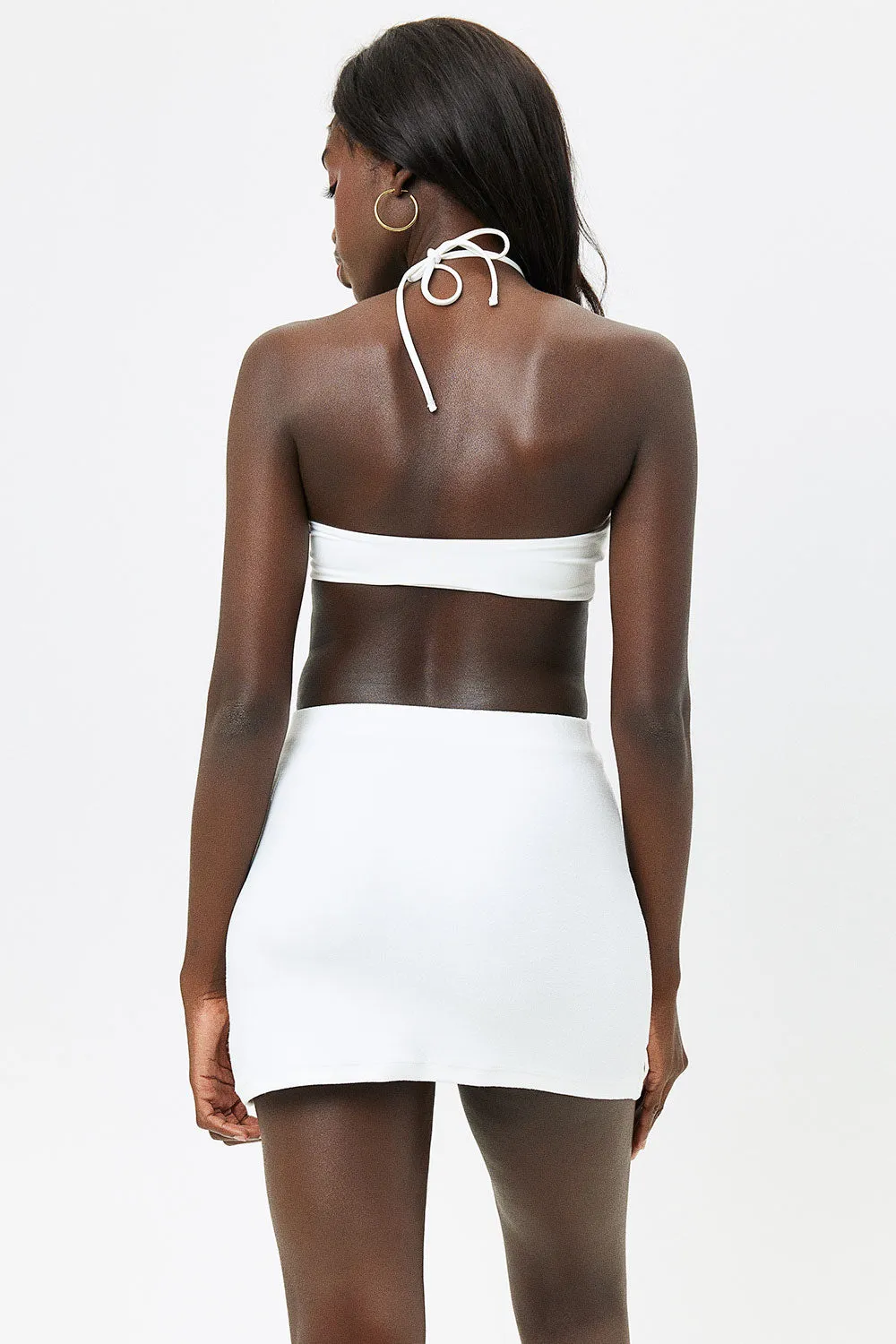 Windward Terry Skirt - White sold by Frankie's Bikinis