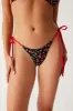 Divine Tie Side Skimpy Bikini Bottom - Cherry Hearts sold by Frankie's Bikinis