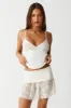 Dream Lace Mini Skirt - Porcelain sold by Frankie's Bikinis