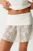 Dream Lace Mini Skirt - Porcelain sold by Frankie's Bikinis