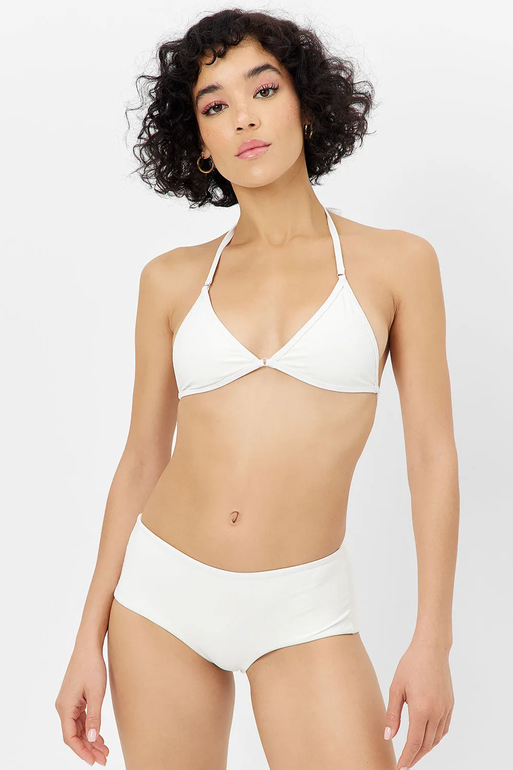 Lisa Full Coverage Bikini Bottom - White sold by Frankie's Bikinis product image thumbnail 2