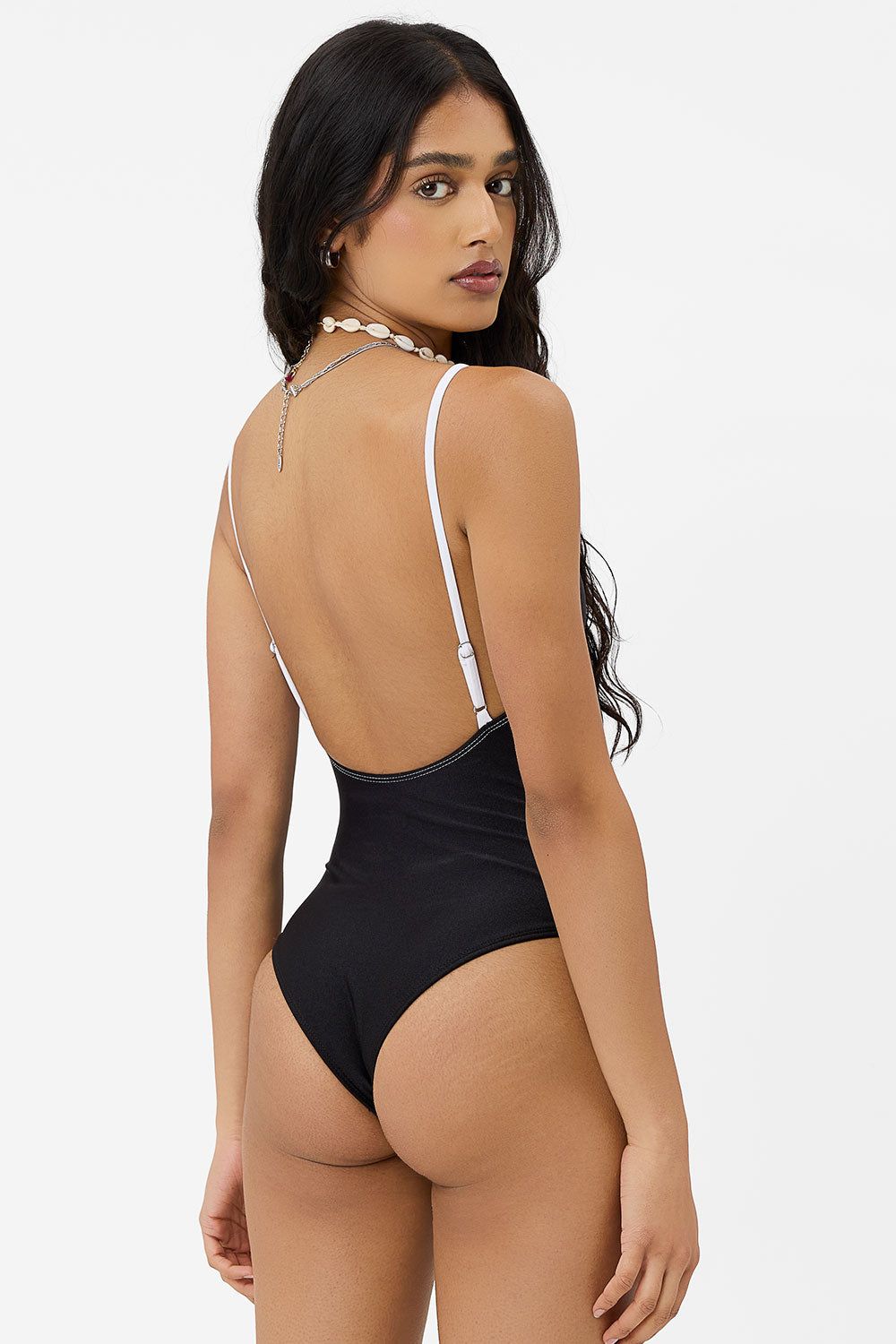 x GIGI HADID 23 One Piece Swimsuit - Black White sold by Frankie's Bikinis product image thumbnail 3