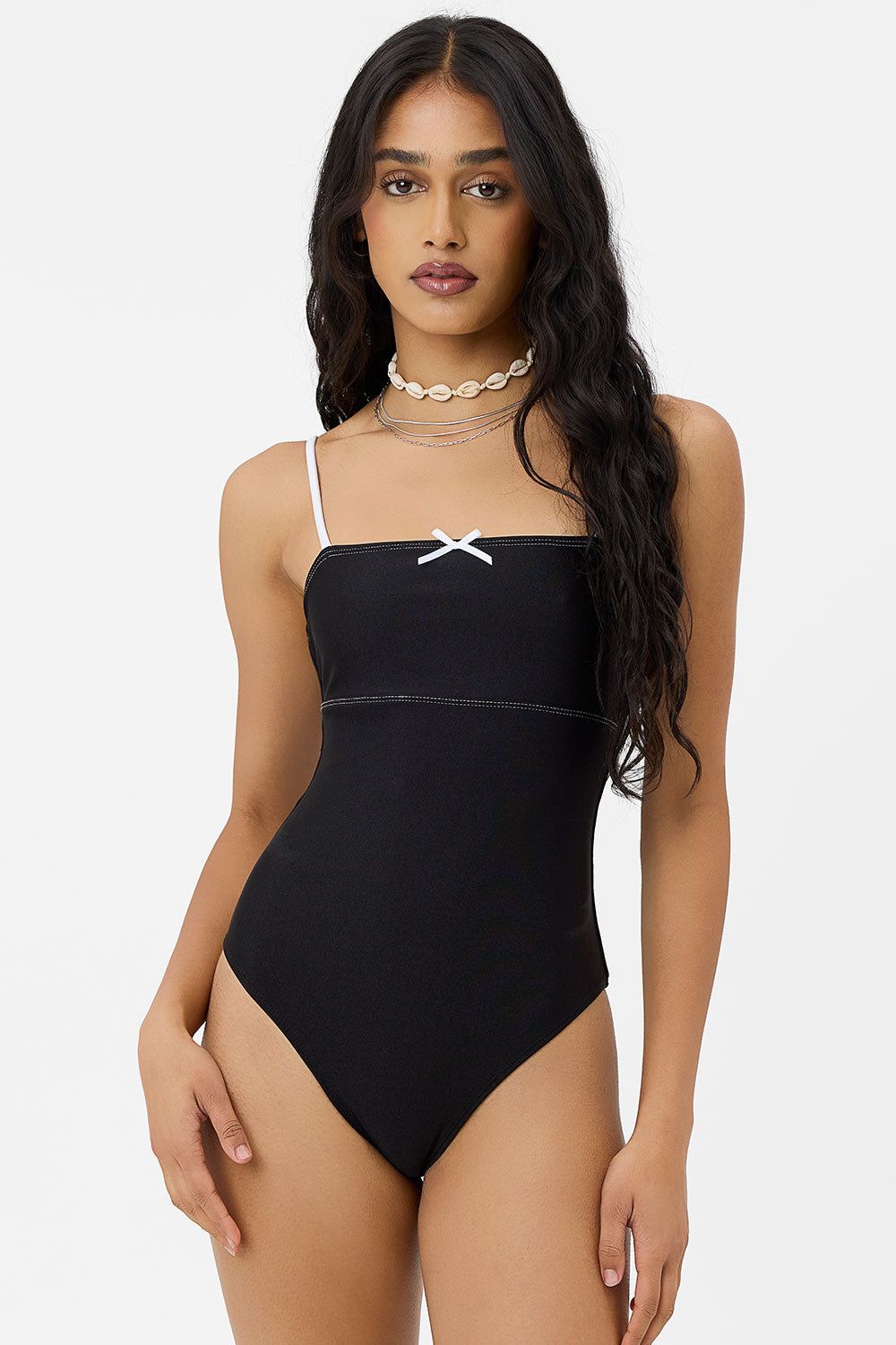 x GIGI HADID 23 One Piece Swimsuit - Black White sold by Frankie's Bikinis