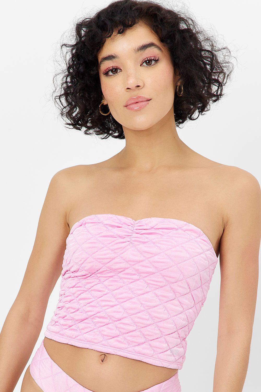 Lani Strapless Bikini Top - Baby Pink sold by Frankie's Bikinis product image thumbnail 2