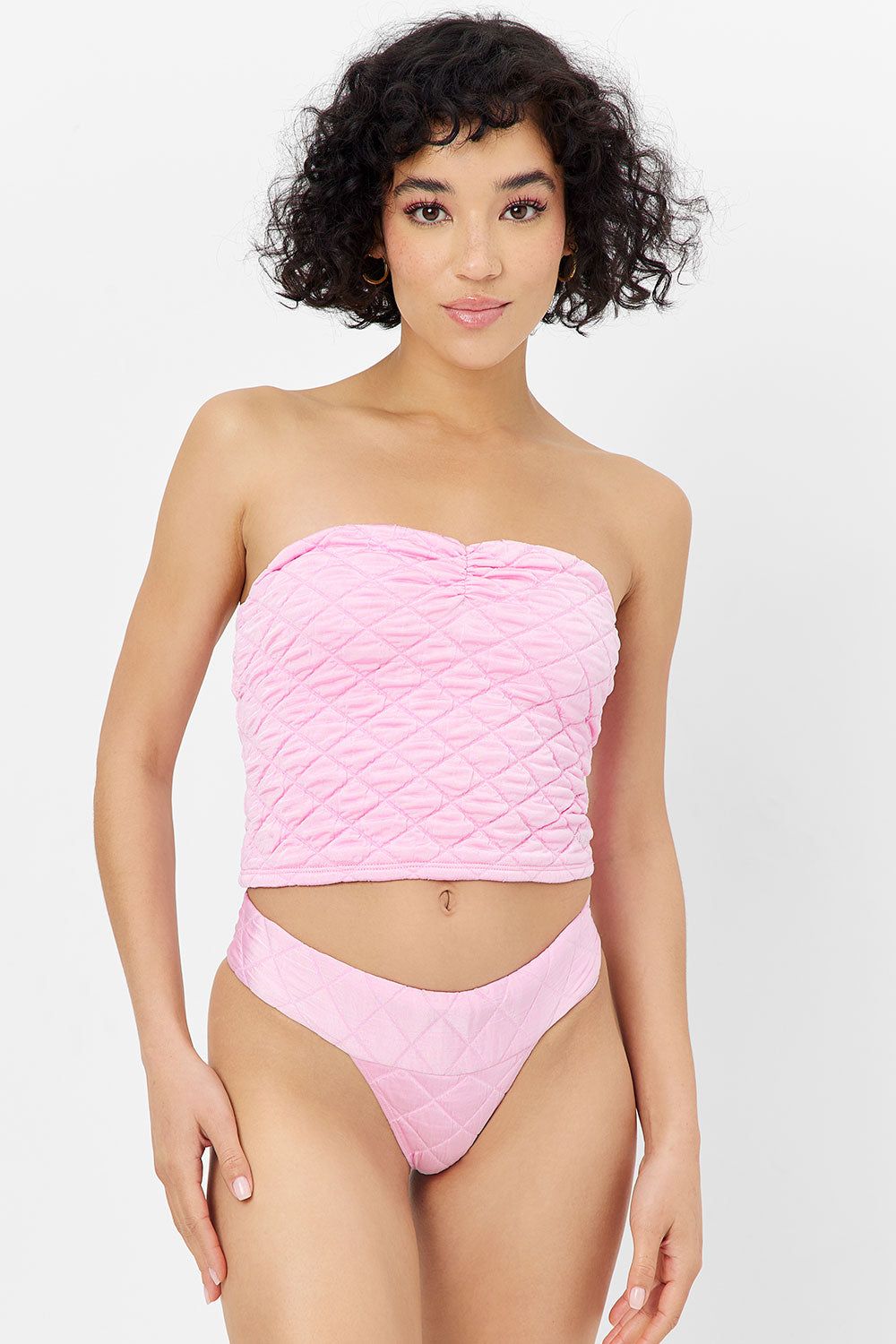 Lani Strapless Bikini Top - Baby Pink sold by Frankie's Bikinis product image thumbnail 5