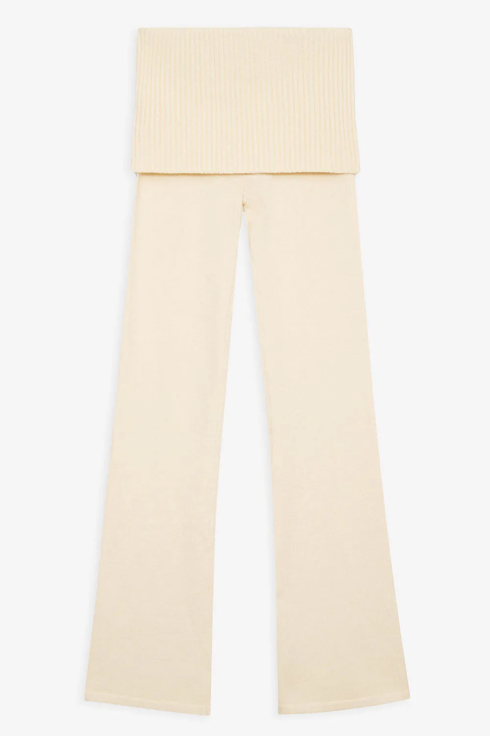 Mason Cloud Knit Flare Pant - French Vanilla sold by Frankie's Bikinis product image thumbnail 2