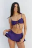 Izabella Shine Swim Skirt Bikini Bottom - Candied Violet sold by Frankie's Bikinis