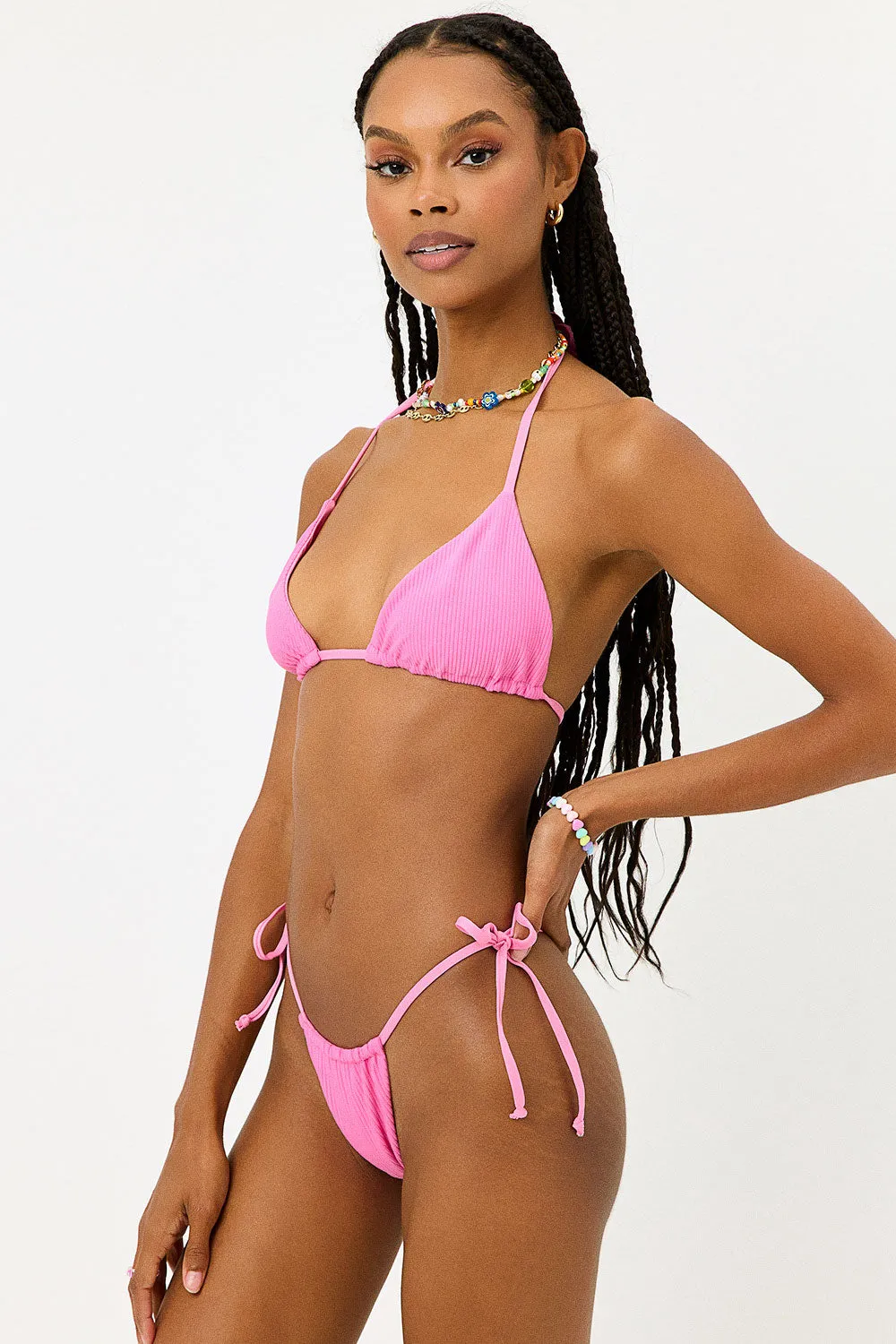 Tia Ribbed String Bikini Bottom - Cherub sold by Frankie's Bikinis product image thumbnail 3