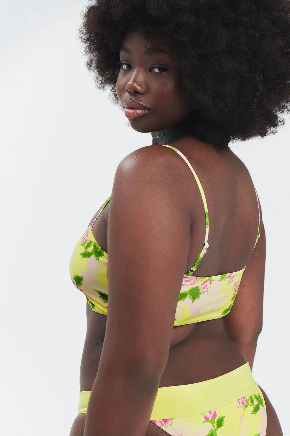 Cleo Floral Bralette Bikini Top - Mojito sold by Frankie's Bikinis product image thumbnail 3