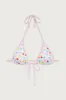 Paradise Floral Micro Bikini Top - Dune Daisy sold by Frankie's Bikinis