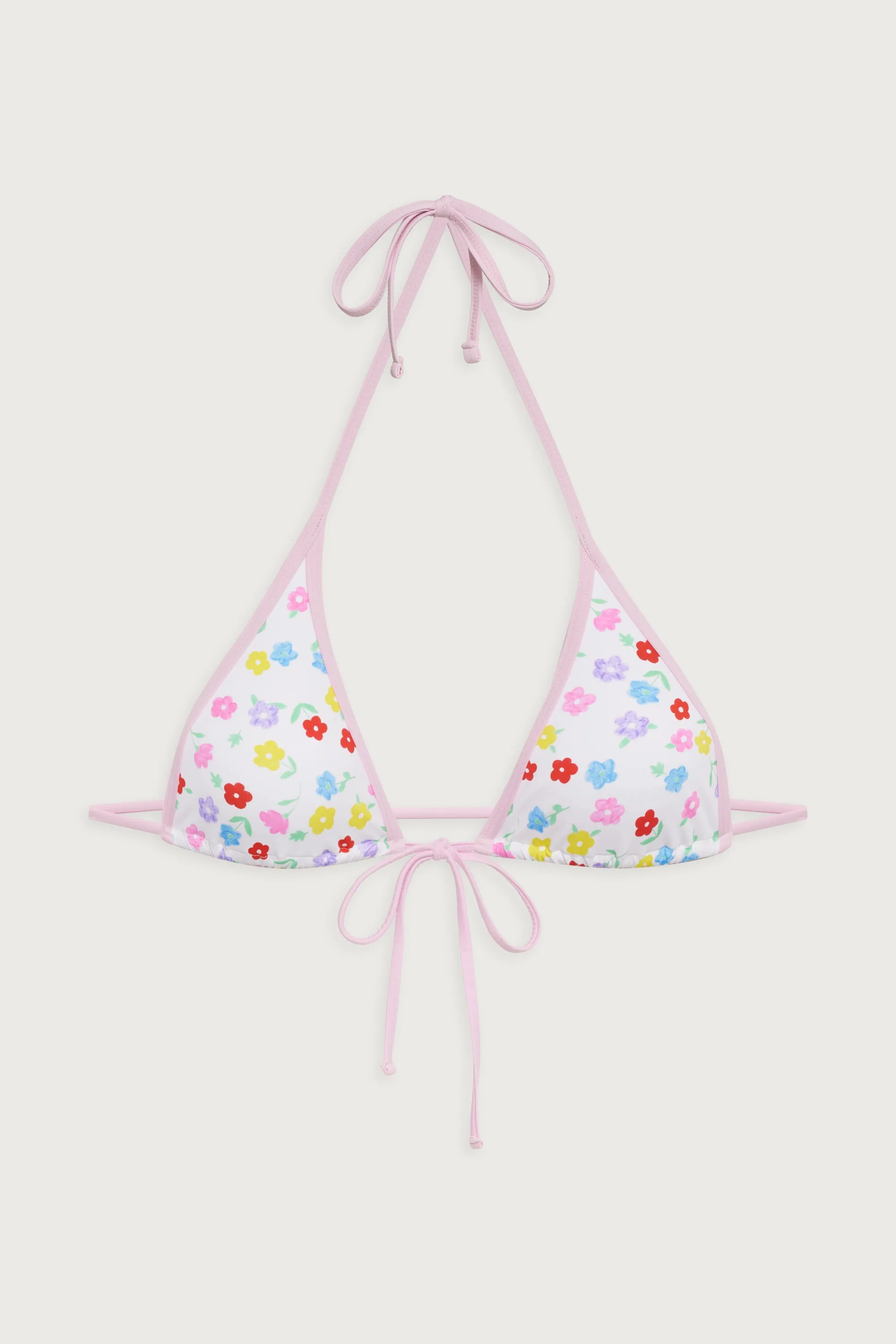 Paradise Floral Micro Bikini Top - Dune Daisy sold by Frankie's Bikinis product image thumbnail 2