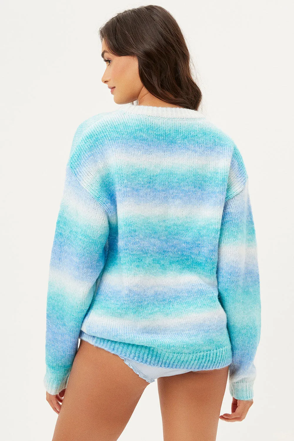 Bennie Oversized Knit Sweater - Blue Horizon sold by Frankie's Bikinis product image thumbnail 4