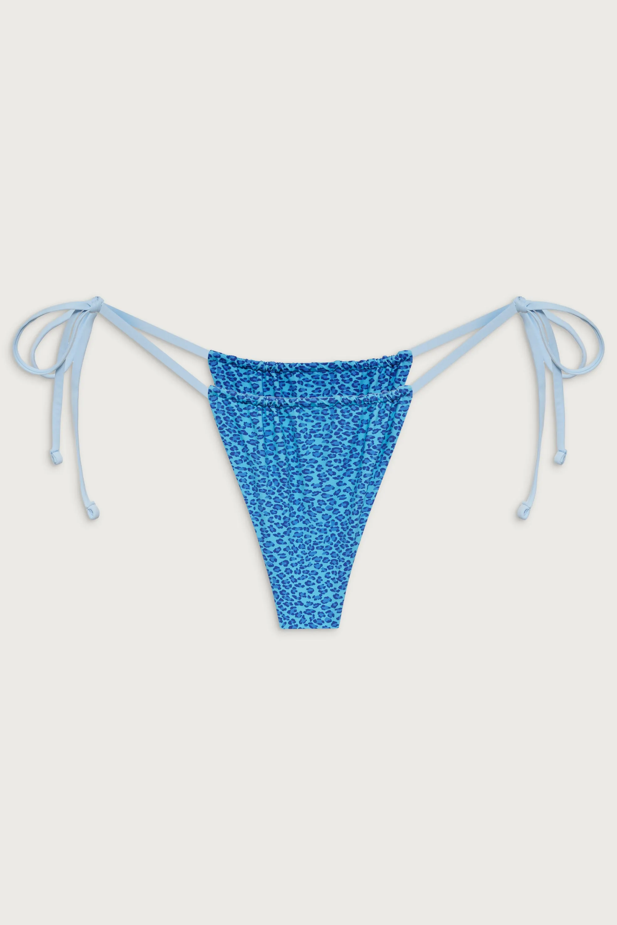 Tia Skimpy String Bikini Bottom - Cobalt Cheetah sold by Frankie's Bikinis product image thumbnail 2