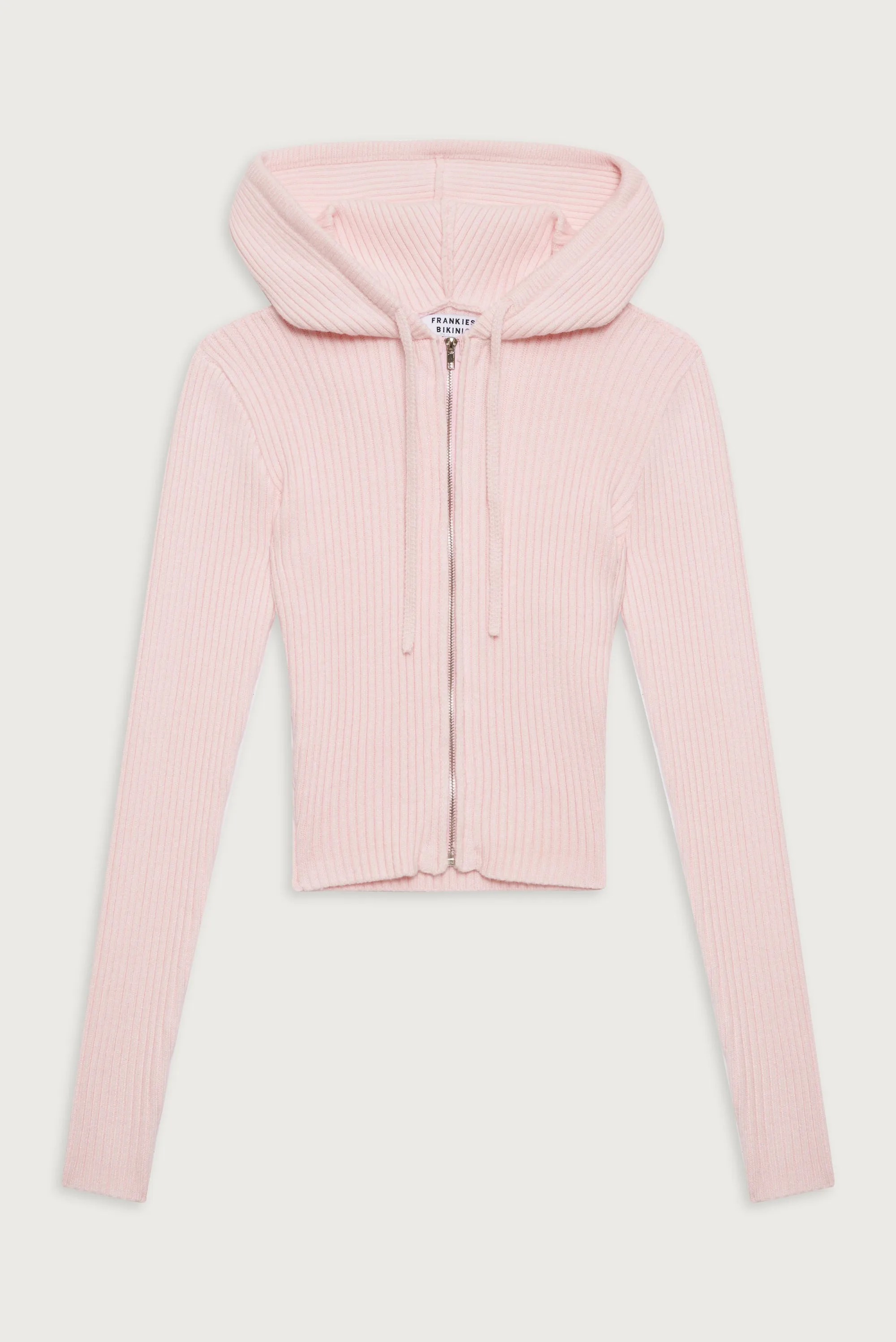 Aimee Ribbed Cloud Knit Hoodie - Rose Quartz sold by Frankie's Bikinis product image thumbnail 2