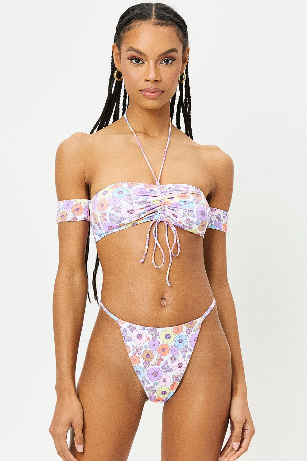 Jagger Thong Bikini Bottom - Mariposa sold by Frankie's Bikinis product image thumbnail 2