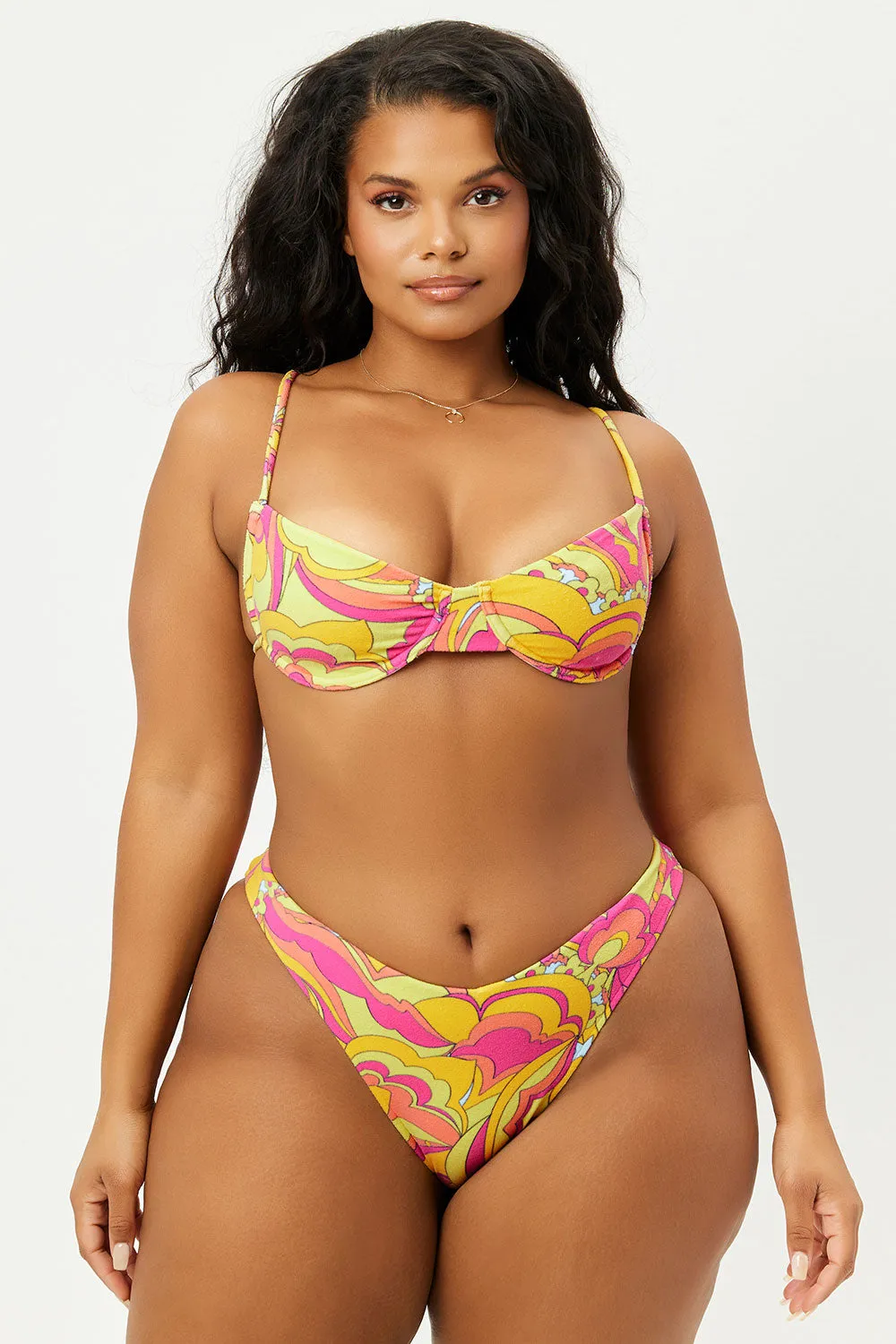 Enzo Terry Cheeky Bikini Bottom - Peace Terry sold by Frankie's Bikinis product image thumbnail 3