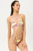 Malibu Halter String Bikini Top - Libra Stripe sold by Frankie's Bikinis