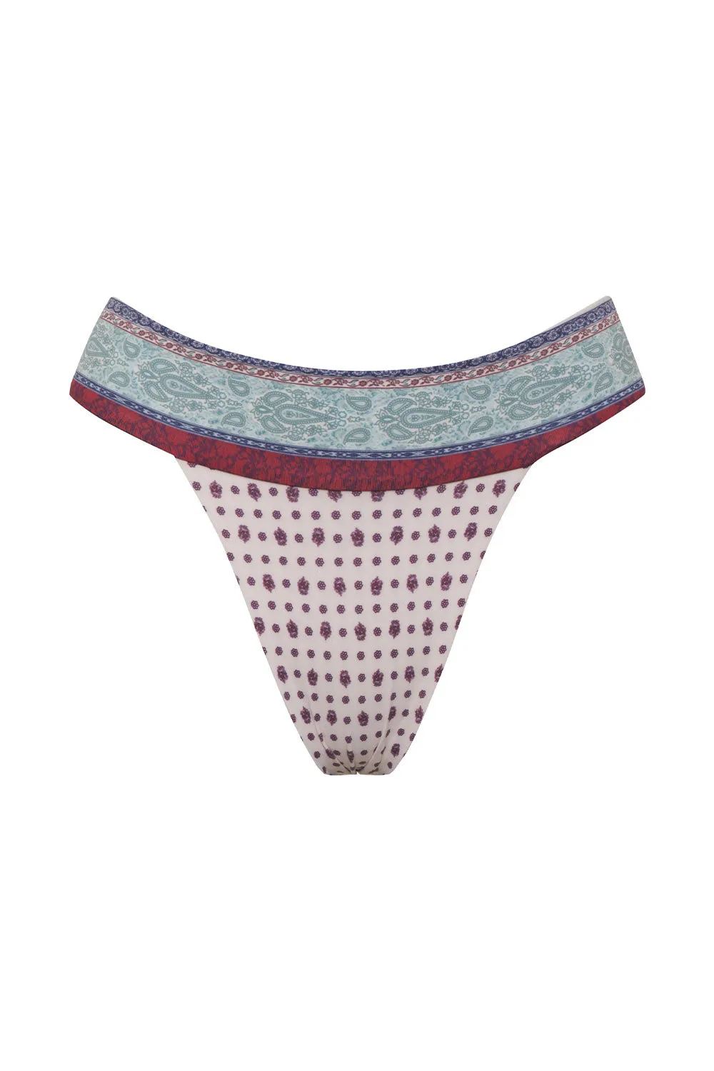 Nick Cheeky Bikini Bottom - Sand Paisley sold by Frankie's Bikinis product image thumbnail 4