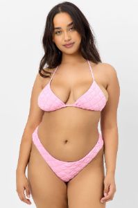 Dawson Cheeky Bikini Bottom - Baby Pink sold by Frankie's Bikinis