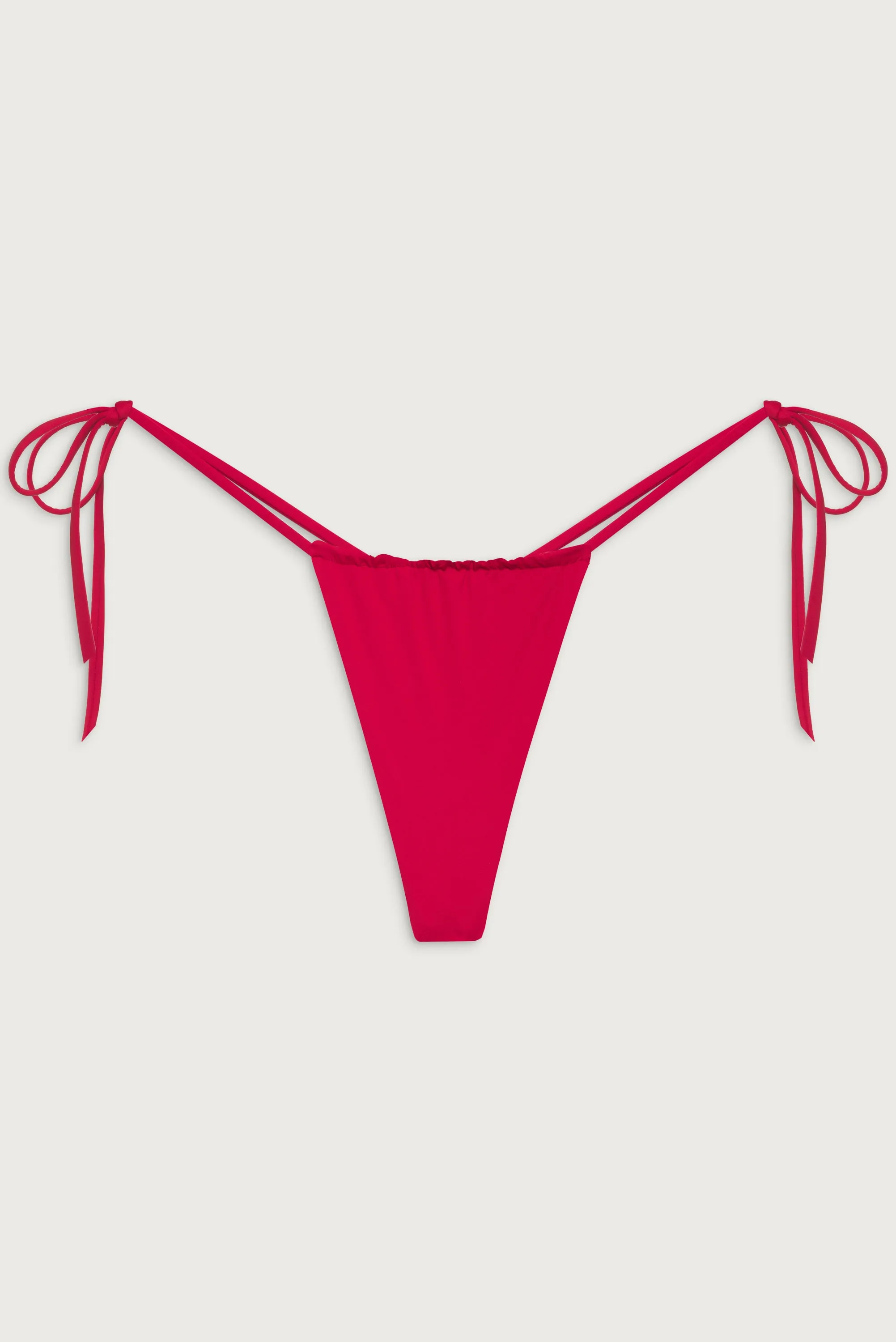 Tia String Bikini Bottom - True Red sold by Frankie's Bikinis product image thumbnail 2