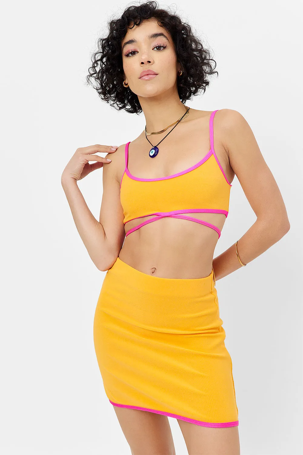 Windward Terry Skirt - Sundown sold by Frankie's Bikinis product image thumbnail 4