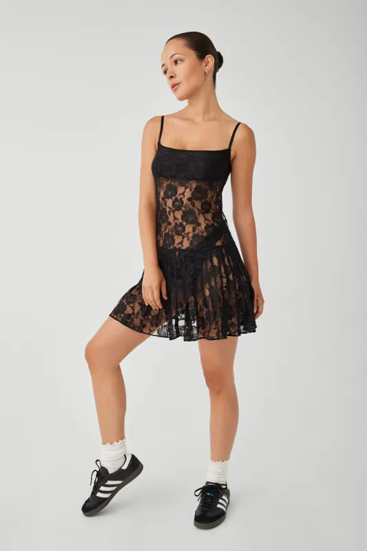 Carlotta Lace Mini Dress - Black sold by Frankie's Bikinis
