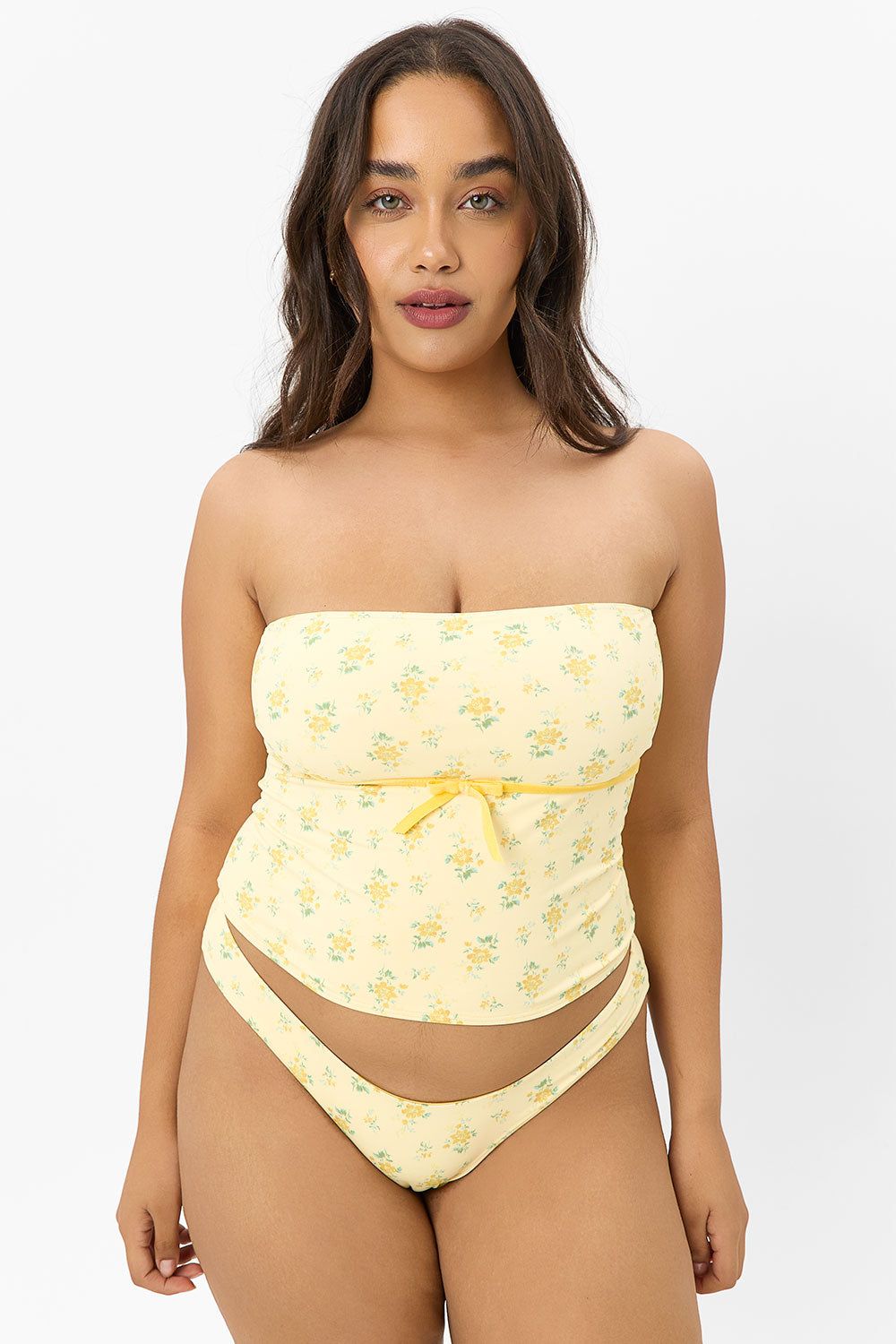 x GIGI HADID Peace Floral Strapless Bikini Top - Honeysuckle - Extended sold by Frankie's Bikinis product image thumbnail 3