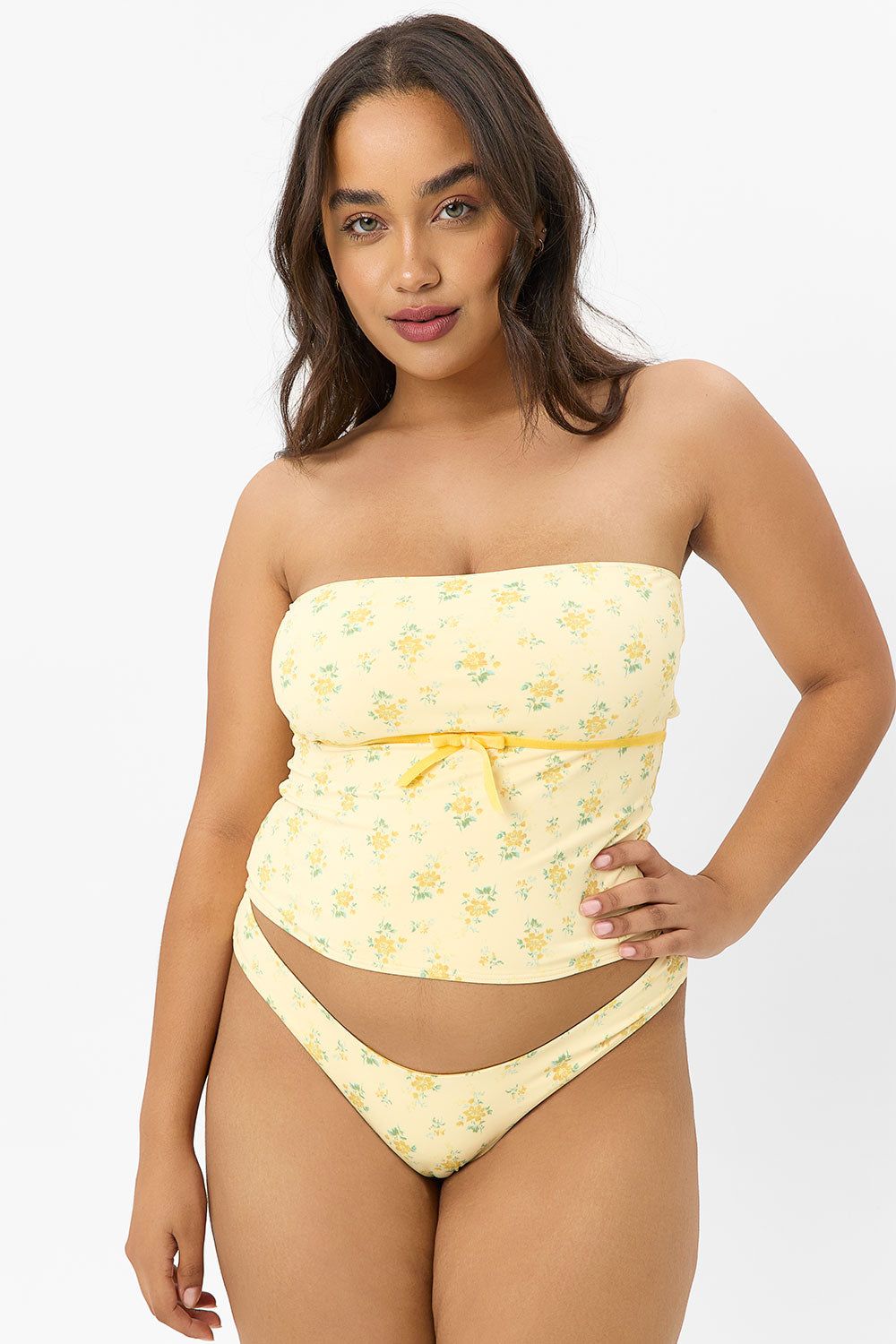 x GIGI HADID Peace Floral Strapless Bikini Top - Honeysuckle - Extended sold by Frankie's Bikinis product image thumbnail 2