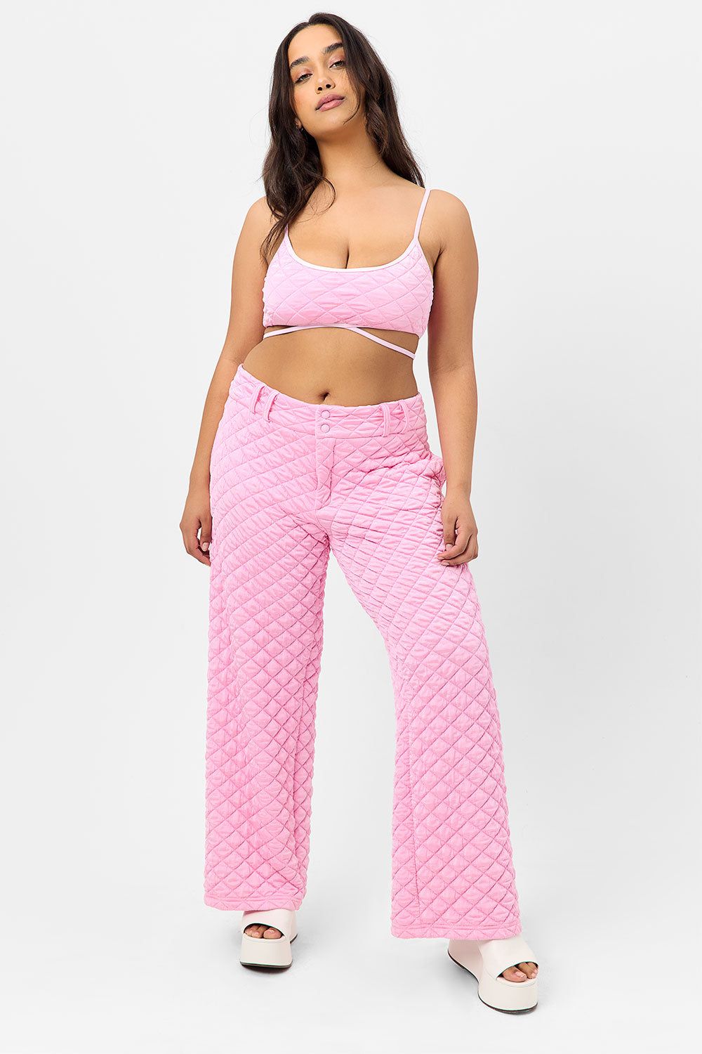 Chilli Cargo Pant - Baby Pink sold by Frankie's Bikinis product image thumbnail 2