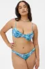 Marina Shine Cheeky Bikini Bottom - Alana Blue sold by Frankie's Bikinis