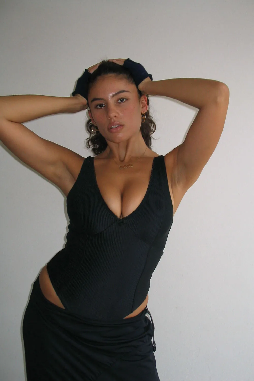 Lila Ribbed One Piece Swimsuit - Midnight sold by Frankie's Bikinis product image thumbnail 4