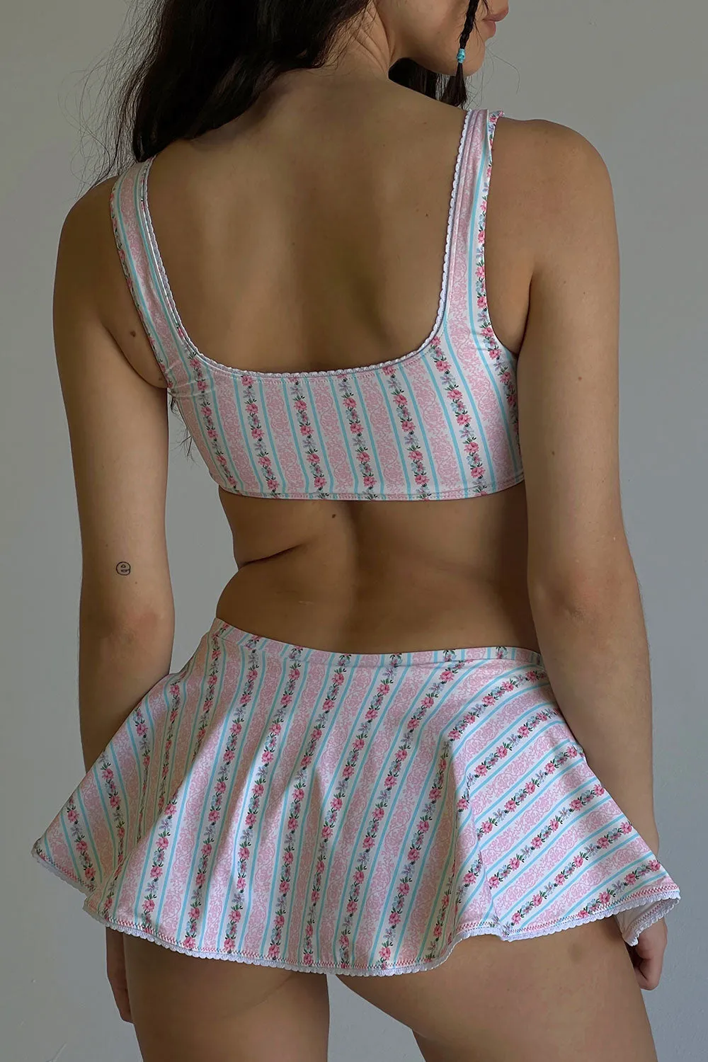 Etta Floral Bralette Bikini Top - French Holiday sold by Frankie's Bikinis product image thumbnail 3