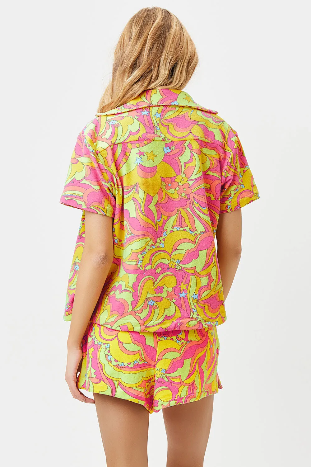 Coco Terry Button Up Shirt - Peace Terry sold by Frankie's Bikinis product image thumbnail 4