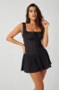 Christa Ruffle Mini Dress - Black sold by Frankie's Bikinis