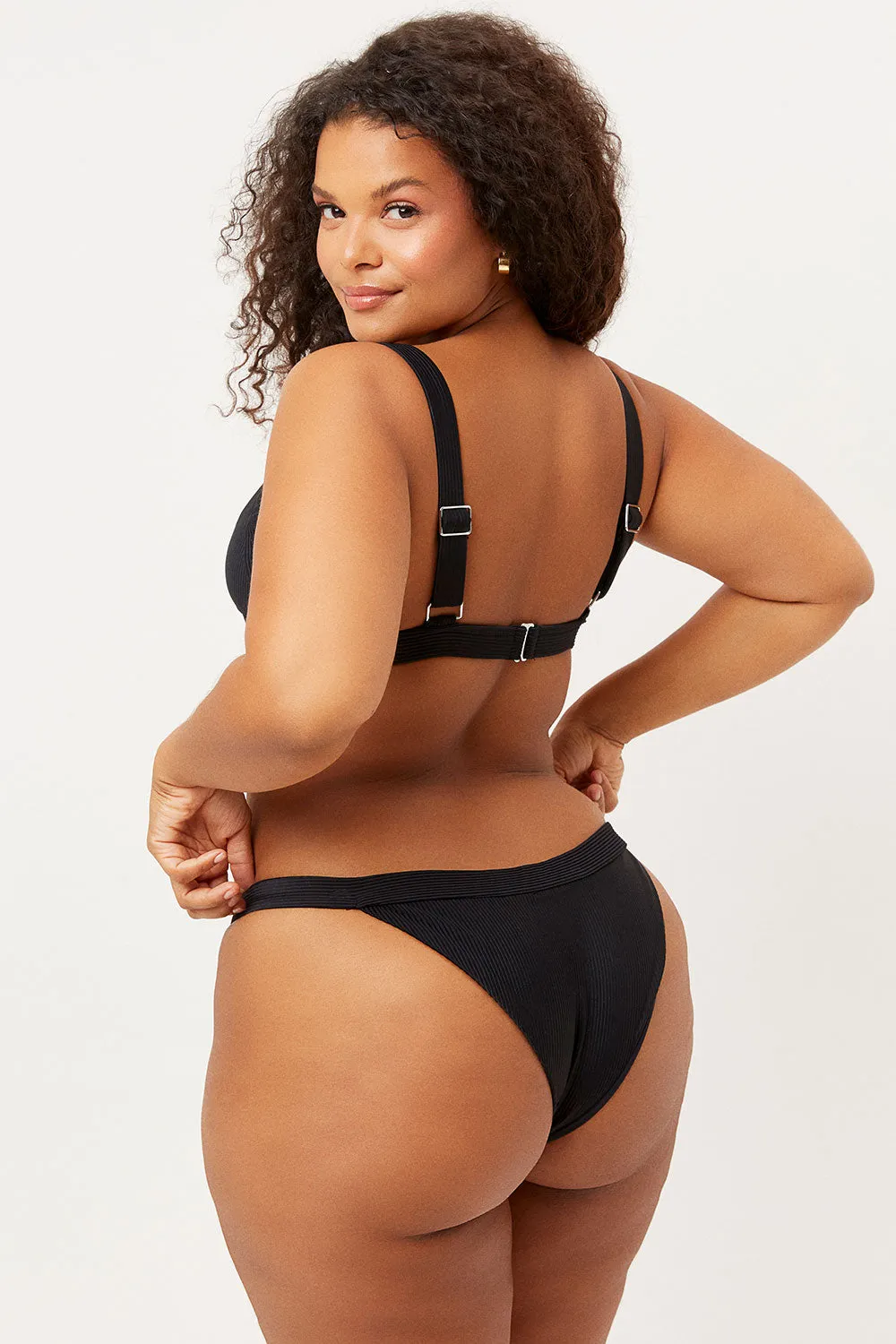 Grace Cheeky Bikini Bottom - Black sold by Frankie's Bikinis product image thumbnail 2